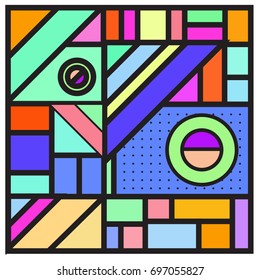 Abstract colorful geometric  background design template. Trendy and colorful pattern design for fabric background and wallpaper. 