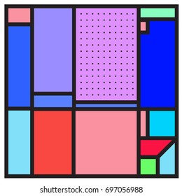 Abstract colorful geometric  background design template. Trendy and colorful pattern design for fabric background and wallpaper. 