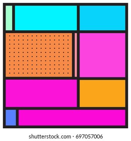 Abstract colorful geometric  background design template. Trendy and colorful pattern design for fabric background and wallpaper. 