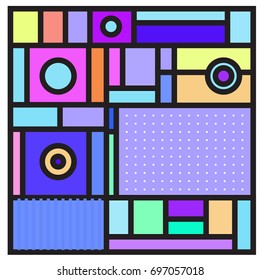 Abstract colorful geometric  background design template. Trendy and colorful pattern design for fabric background and wallpaper. 