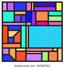 Abstract colorful geometric  background design template. Trendy and colorful pattern design for fabric background and wallpaper. 