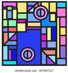 Abstract colorful geometric  background design template. Trendy and colorful pattern design for fabric background and wallpaper. 