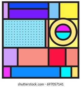 Abstract colorful geometric  background design template. Trendy and colorful pattern design for fabric background and wallpaper. 
