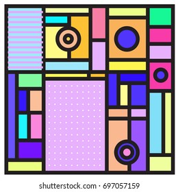 Abstract colorful geometric  background design template. Trendy and colorful pattern design for fabric background and wallpaper. 