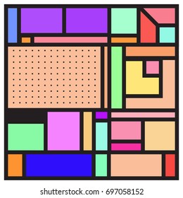 Abstract colorful geometric  background design template. Trendy and colorful pattern design for fabric background and wallpaper. 