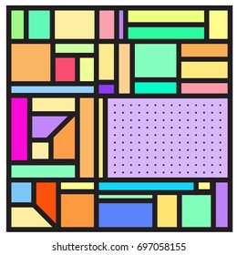 Abstract colorful geometric  background design template. Trendy and colorful pattern design for fabric background and wallpaper. 