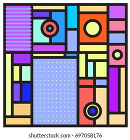 Abstract colorful geometric  background design template. Trendy and colorful pattern design for fabric background and wallpaper. 