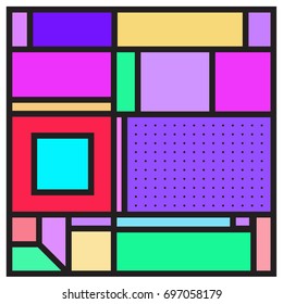 Abstract colorful geometric  background design template. Trendy and colorful pattern design for fabric background and wallpaper. 