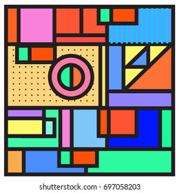 Abstract colorful geometric  background design template. Trendy and colorful pattern design for fabric background and wallpaper. 