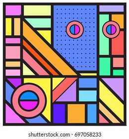 Abstract colorful geometric  background design template. Trendy and colorful pattern design for fabric background and wallpaper. 