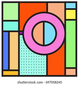 Abstract colorful geometric  background design template. Trendy and colorful pattern design for fabric background and wallpaper. 