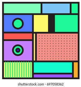 Abstract colorful geometric  background design template. Trendy and colorful pattern design for fabric background and wallpaper. 
