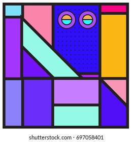 Abstract colorful geometric  background design template. Trendy and colorful pattern design for fabric background and wallpaper. 