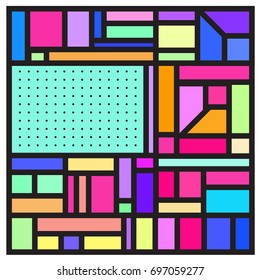 Abstract colorful geometric  background design template. Trendy and colorful pattern design for fabric background and wallpaper. 