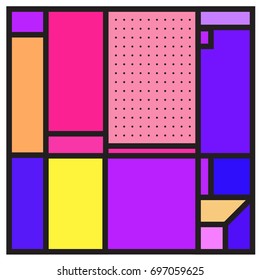 Abstract colorful geometric  background design template. Trendy and colorful pattern design for fabric background and wallpaper. 