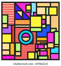 Abstract colorful geometric  background design template. Trendy and colorful pattern design for fabric background and wallpaper. 