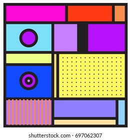 Abstract colorful geometric  background design template. Trendy and colorful pattern design for fabric background and wallpaper. 