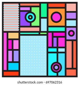 Abstract colorful geometric  background design template. Trendy and colorful pattern design for fabric background and wallpaper. 