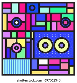 Abstract colorful geometric  background design template. Trendy and colorful pattern design for fabric background and wallpaper. 
