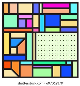 Abstract colorful geometric  background design template. Trendy and colorful pattern design for fabric background and wallpaper. 