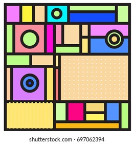Abstract colorful geometric  background design template. Trendy and colorful pattern design for fabric background and wallpaper. 