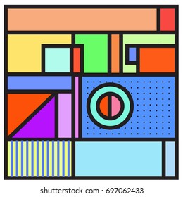 Abstract colorful geometric  background design template. Trendy and colorful pattern design for fabric background and wallpaper. 
