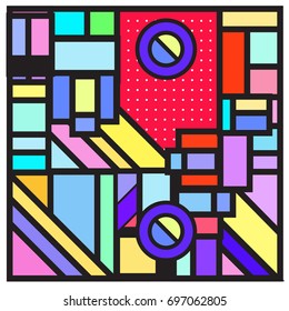 Abstract colorful geometric  background design template. Trendy and colorful pattern design for fabric background and wallpaper. 