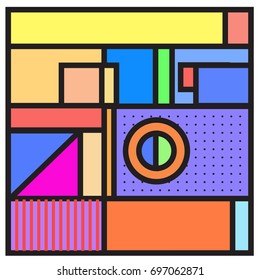 Abstract colorful geometric  background design template. Trendy and colorful pattern design for fabric background and wallpaper. 
