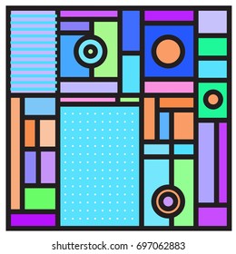 Abstract colorful geometric  background design template. Trendy and colorful pattern design for fabric background and wallpaper. 