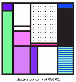 Abstract colorful geometric  background design template. Trendy and colorful pattern design for fabric background and wallpaper. 