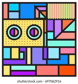 Abstract colorful geometric  background design template. Trendy and colorful pattern design for fabric background and wallpaper. 
