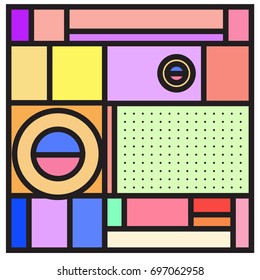 Abstract colorful geometric  background design template. Trendy and colorful pattern design for fabric background and wallpaper. 
