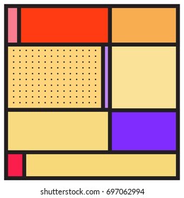 Abstract colorful geometric  background design template. Trendy and colorful pattern design for fabric background and wallpaper. 