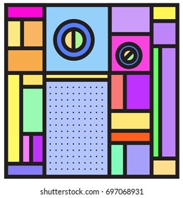 Abstract colorful geometric  background design template. Trendy and colorful pattern design for fabric background and wallpaper. 