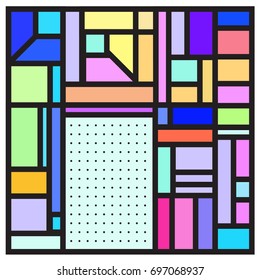 Abstract colorful geometric  background design template. Trendy and colorful pattern design for fabric background and wallpaper. 