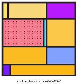 Abstract colorful geometric  background design template. Trendy and colorful pattern design for fabric background and wallpaper. 