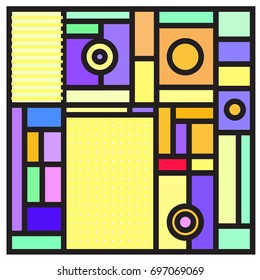 Abstract colorful geometric  background design template. Trendy and colorful pattern design for fabric background and wallpaper. 