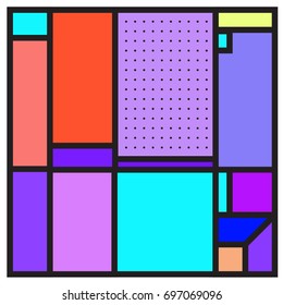 Abstract colorful geometric  background design template. Trendy and colorful pattern design for fabric background and wallpaper. 