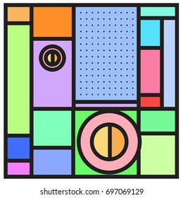 Abstract colorful geometric  background design template. Trendy and colorful pattern design for fabric background and wallpaper. 