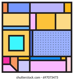 Abstract colorful geometric  background design template. Trendy and colorful pattern design for fabric background and wallpaper. 