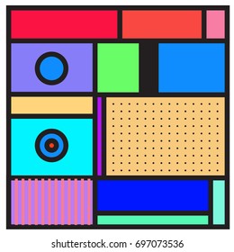 Abstract colorful geometric  background design template. Trendy and colorful pattern design for fabric background and wallpaper. 
