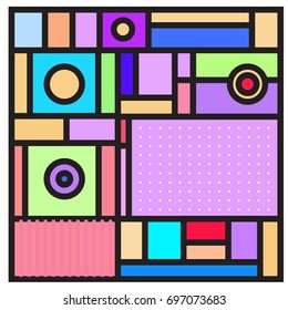 Abstract colorful geometric  background design template. Trendy and colorful pattern design for fabric background and wallpaper. 