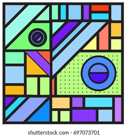 Abstract colorful geometric  background design template. Trendy and colorful pattern design for fabric background and wallpaper. 