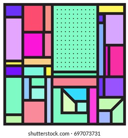 Abstract colorful geometric  background design template. Trendy and colorful pattern design for fabric background and wallpaper. 
