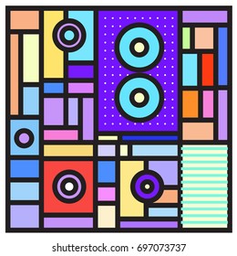 Abstract colorful geometric  background design template. Trendy and colorful pattern design for fabric background and wallpaper. 
