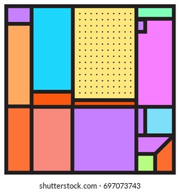 Abstract colorful geometric  background design template. Trendy and colorful pattern design for fabric background and wallpaper. 