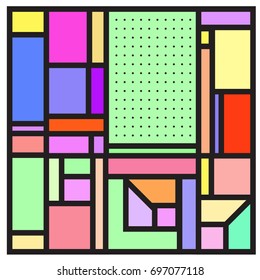 Abstract colorful geometric  background design template. Trendy and colorful pattern design for fabric background and wallpaper. 