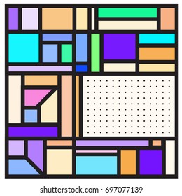 Abstract colorful geometric  background design template. Trendy and colorful pattern design for fabric background and wallpaper. 