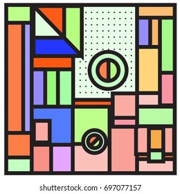 Abstract colorful geometric  background design template. Trendy and colorful pattern design for fabric background and wallpaper. 