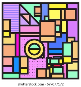 Abstract colorful geometric  background design template. Trendy and colorful pattern design for fabric background and wallpaper. 